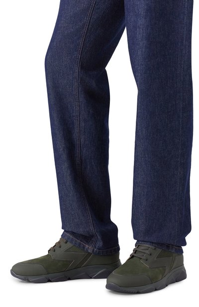 Комбинированные кроссовки ZILLI, арт. H0252AM4001VZGR00, фото 3