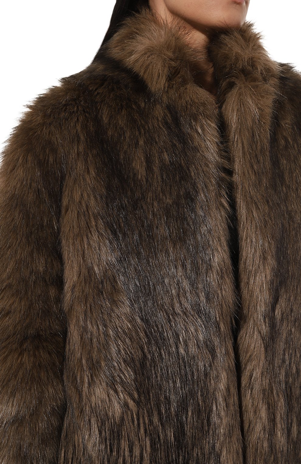 Шуба из экомеха SASHAVERSE, арт. FC002/TL007/nat/W24, фото 5