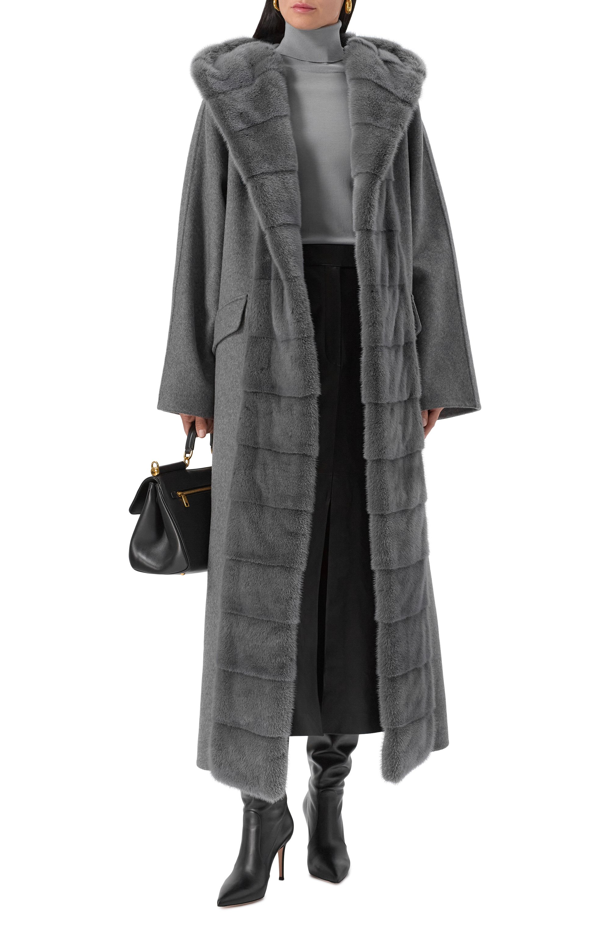 Кашемировое пальто с отделкой из норки MVST, арт. FTBPL-Y612V, фото 2