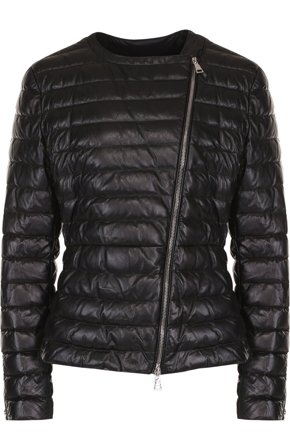 Приталенный стеганый пуховик из кожи MONCLER, арт. D1-093-46902-00-5098S, фото 1