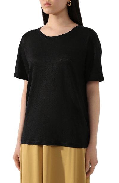 Льняная футболка ACNE STUDIOS, арт. AL0113/W, фото 3