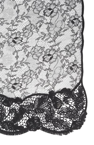 Шарф из шелка и шерсти VALENTINO, арт. 5W0ED007/BUZ, фото 4