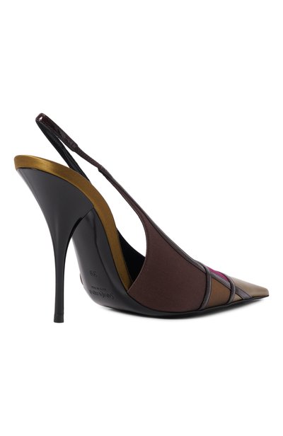 Текстильные туфли jazz SAINT LAURENT хаки цвета по цене 151000 руб., арт. A001BI/9QNDD, фото 5 Текстильные туфли jazz SAINT LAURENT, арт. A001BI/9QNDD, фото 5