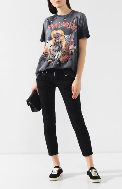 Хлопковая футболка DSQUARED2, арт. S75GC0992/S21600, фото 2