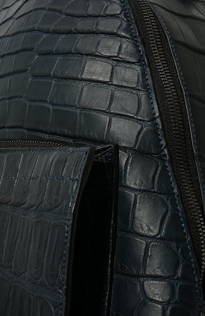 Рюкзак из кожи крокодила KITON темно-синего цвета по цене 2335000 руб., арт. UBC00KN00730/CP0R, фото 3 Рюкзак из кожи крокодила KITON, арт. UBC00KN00730/CP0R, фото 3