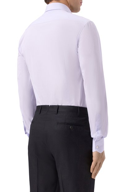 Хлопковая сорочка STEFANO RICCI голубого цвета по цене 95550 руб., арт. MC007467/BN2967, фото 4 Хлопковая сорочка STEFANO RICCI, арт. MC007467/BN2967, фото 4