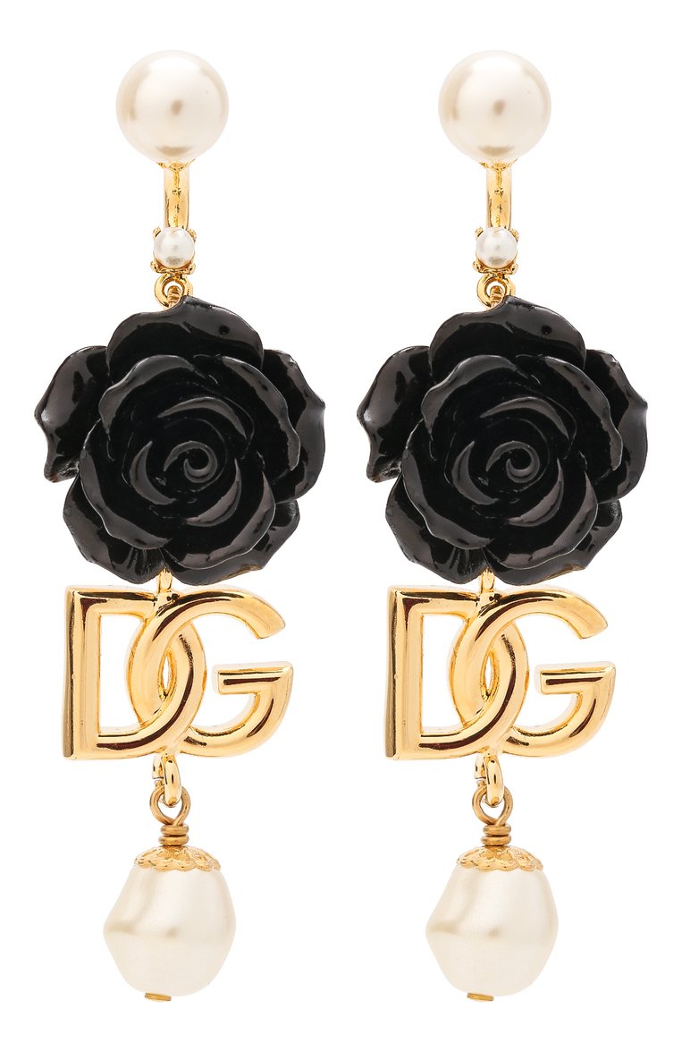 Женские серьги DOLCE & GABBANA золотого цвета, арт. WEN8R1/W1111 | Фото 1 (Материал: Металл; Региональные ограничения белый список (Axapta Mercury): Не проставлено; Нос: Не проставлено)