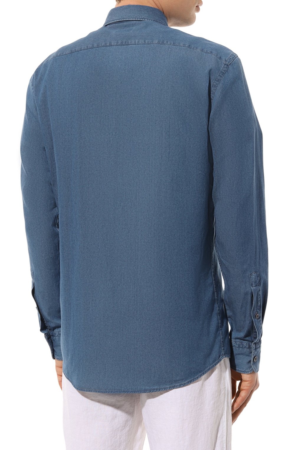 Рубашка из хлопка и кашемира ZEGNA, арт. UCX27A6/SRF6, фото 4