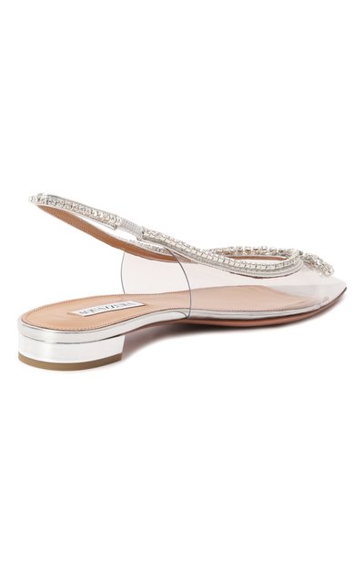 Балетки seduction crystal AQUAZZURA, арт. SCCFLAA0/SPP, фото 5