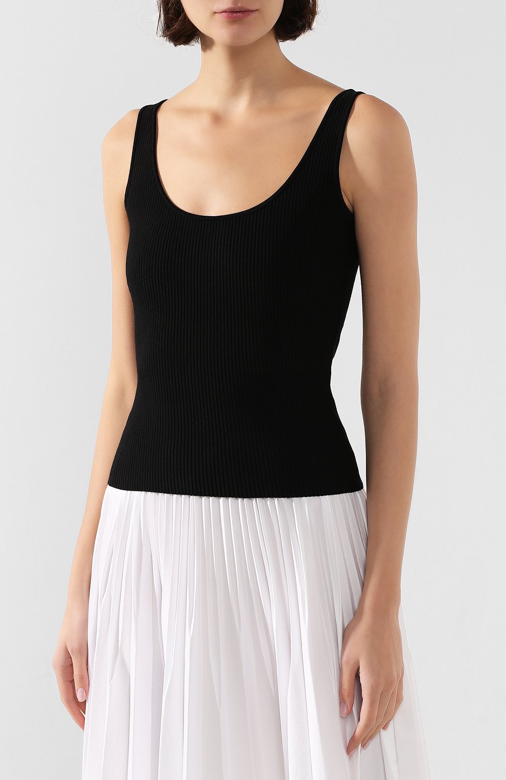 Майка из вискозы ALEXANDER MCQUEEN, арт. 622734/Q1A0C, фото 3