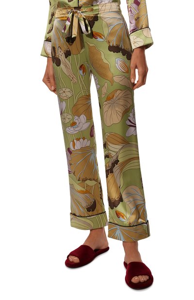 Шелковая пижама OLIVIA VON HALLE салатового цвета по цене 69950 руб., арт. AW2111, фото 5 Шелковая пижама OLIVIA VON HALLE, арт. AW2111, фото 5