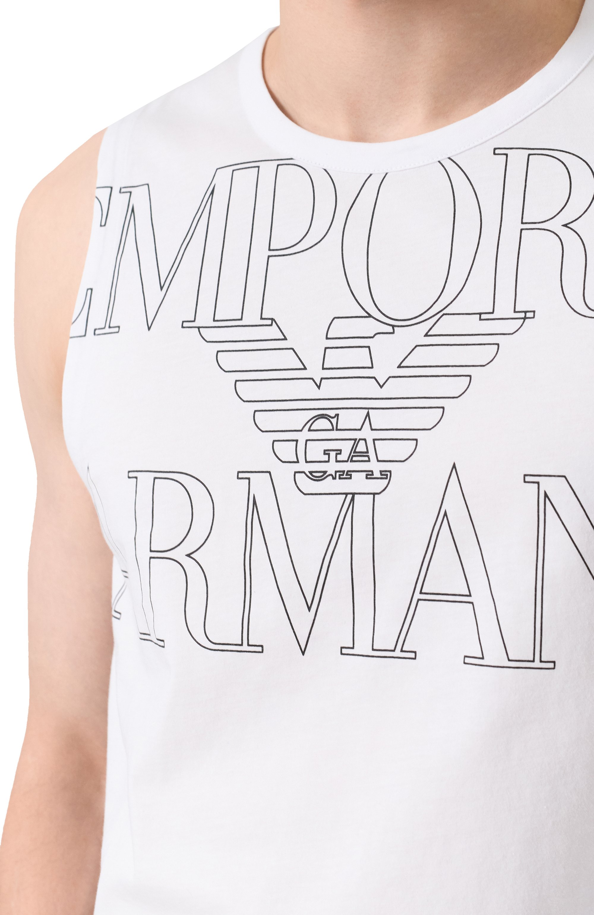 Хлопковая майка EMPORIO ARMANI, арт. EM000572/AF12326, фото 5