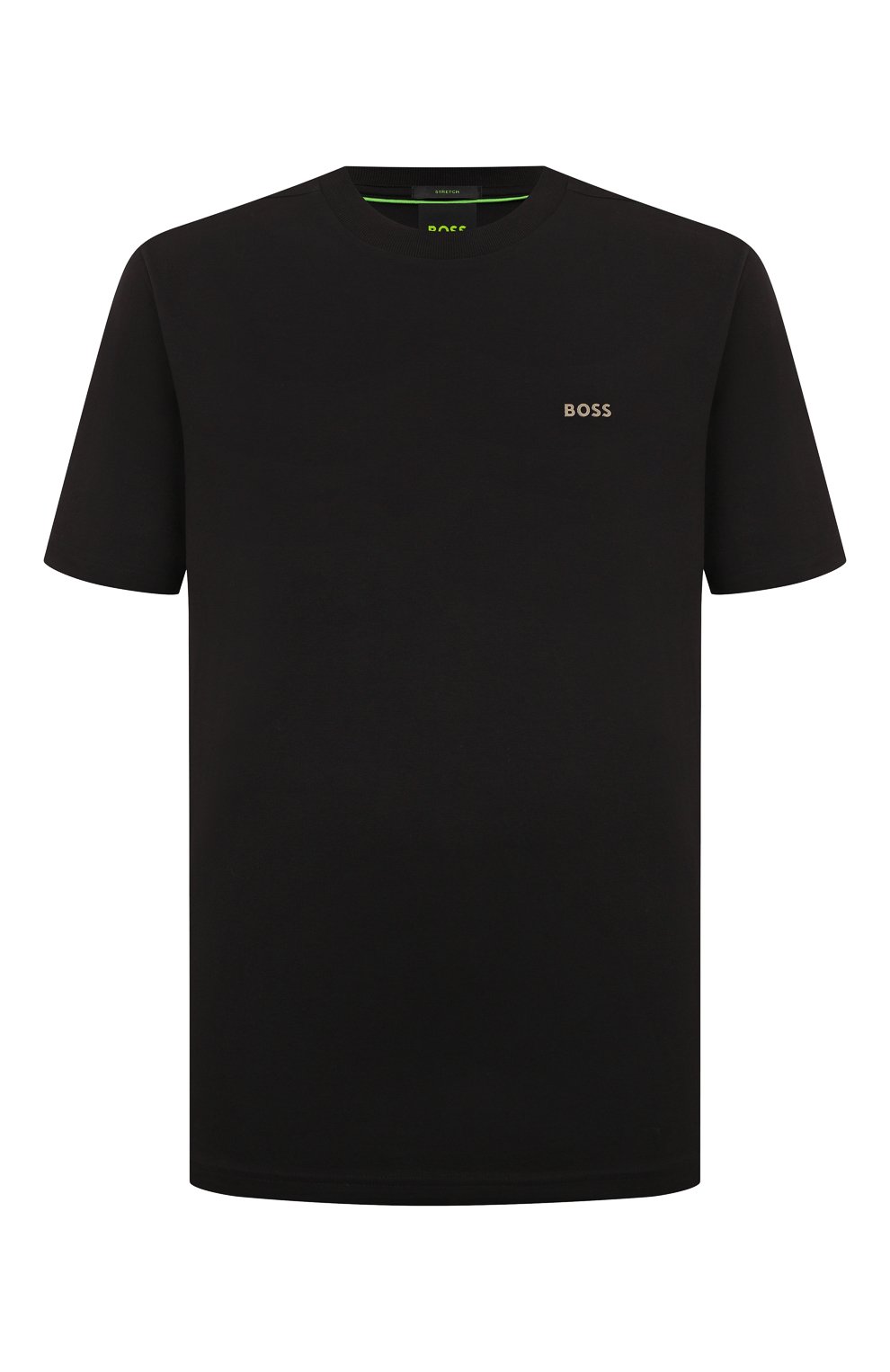 Хлопковая футболка BOSS GREEN черного цвета по цене 7490 руб., арт. 50506373, фото 1 Хлопковая футболка BOSS GREEN, арт. 50506373, фото 1