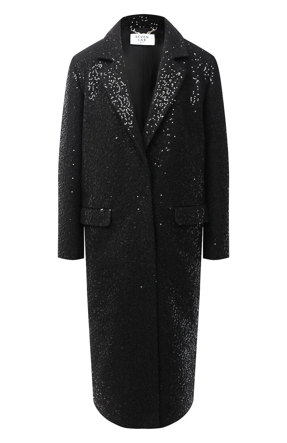 Пальто с пайетками SEVEN LAB, арт. CM20-K04/2black brilliant, фото 1