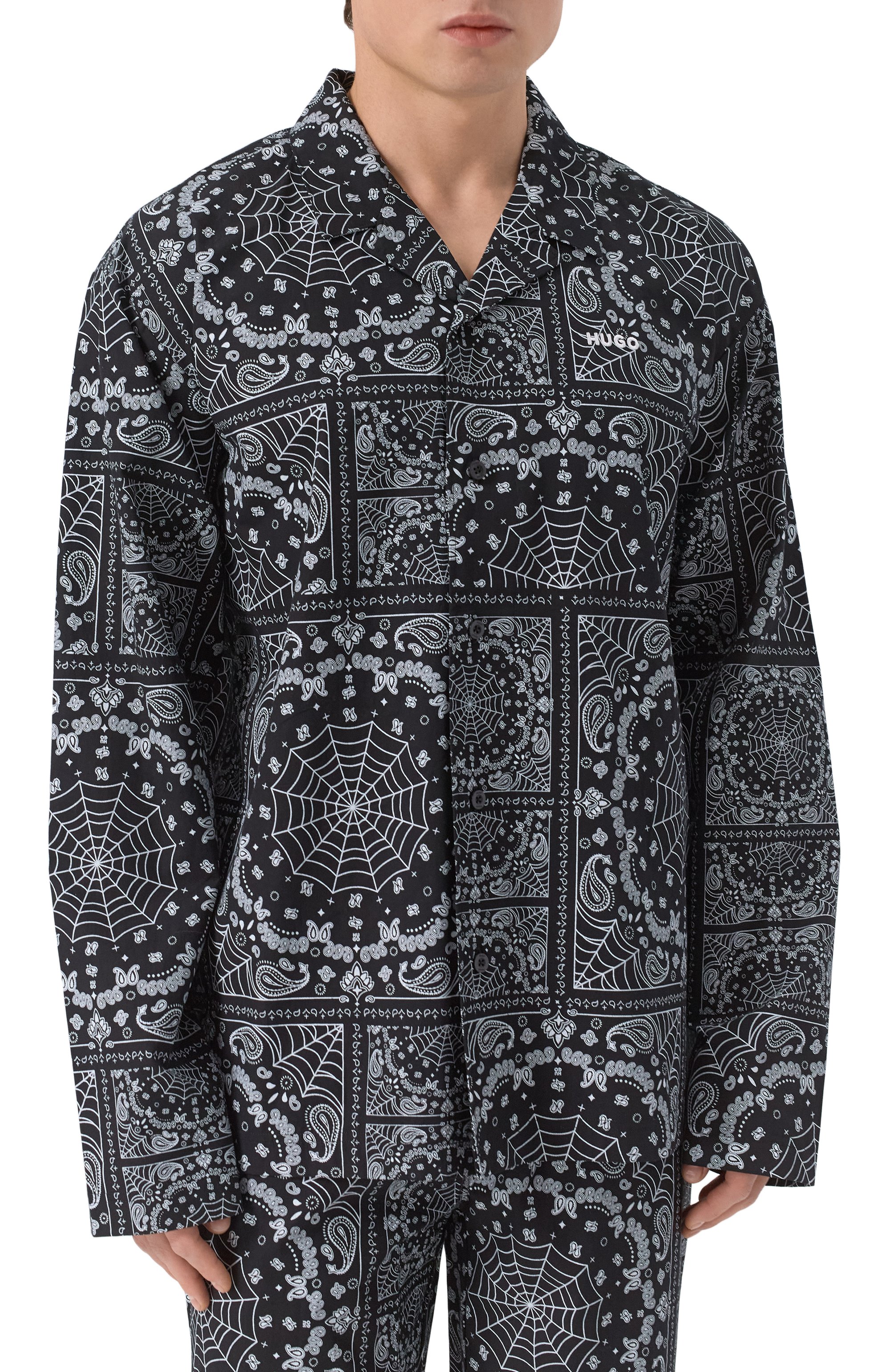 Хлопковая пижама HUGO, арт. 50535774, фото 3