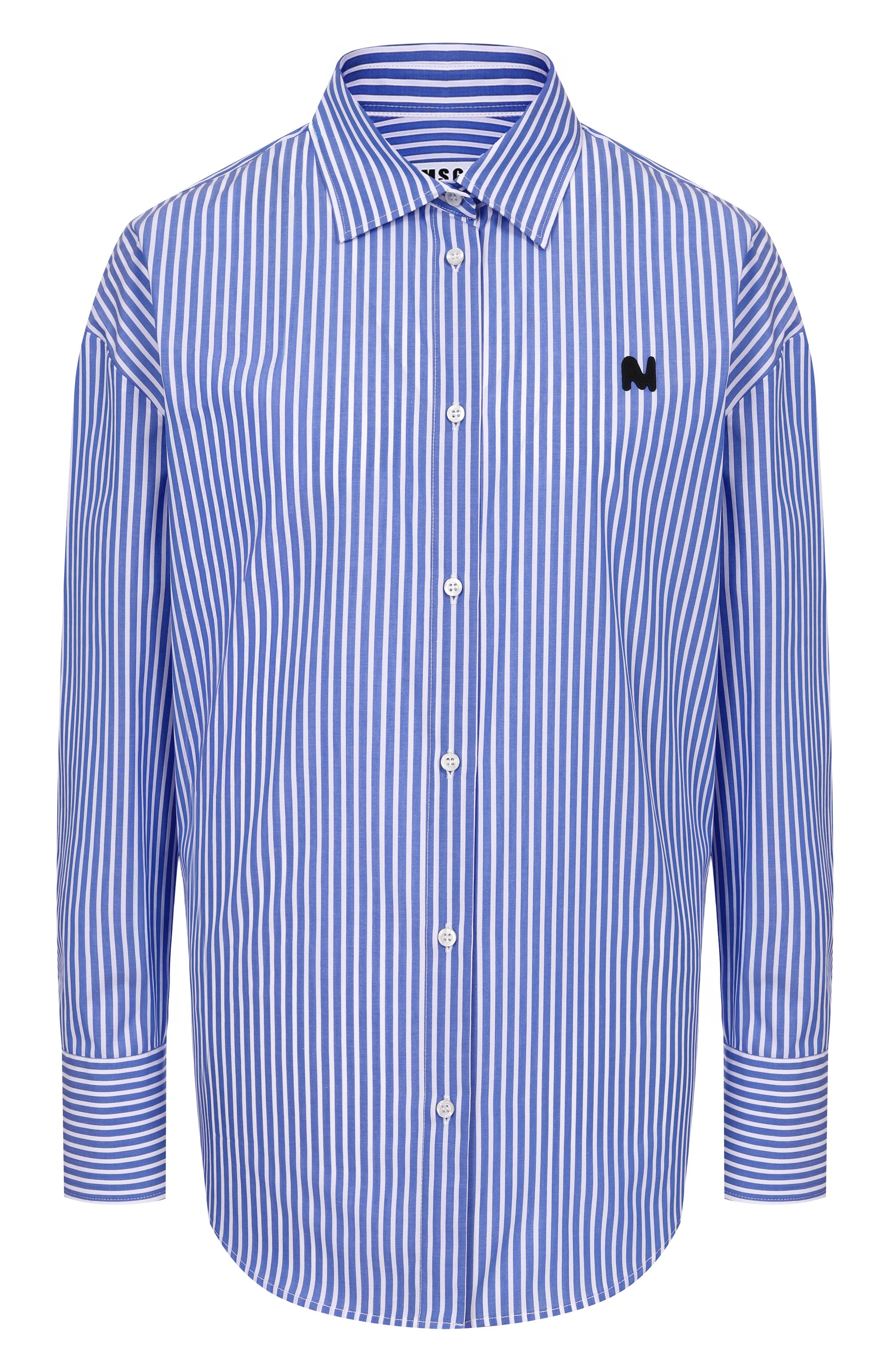 Хлопковая рубашка MSGM, арт. 4041MDE18X/267129, фото 1