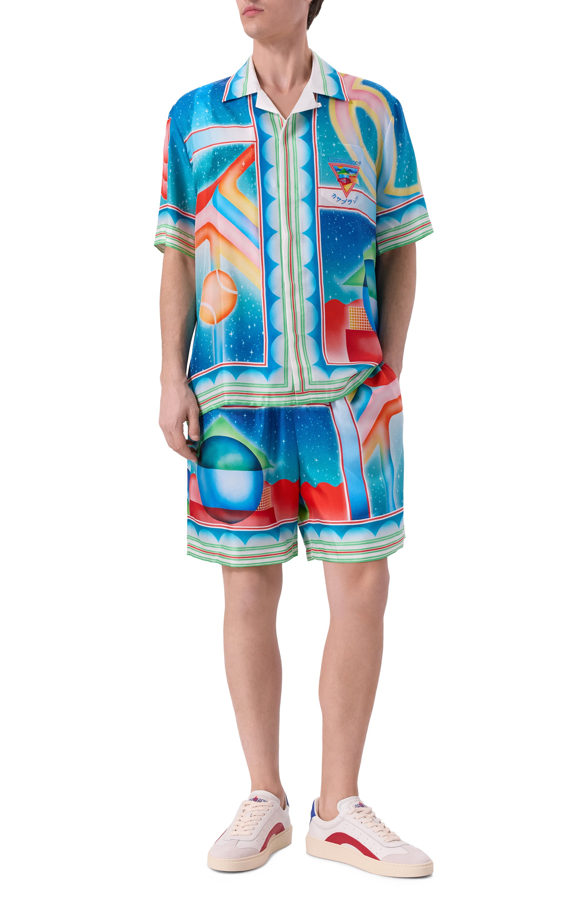 Шелковые шорты CASABLANCA, арт. MPF25-TR-012-07, фото 2