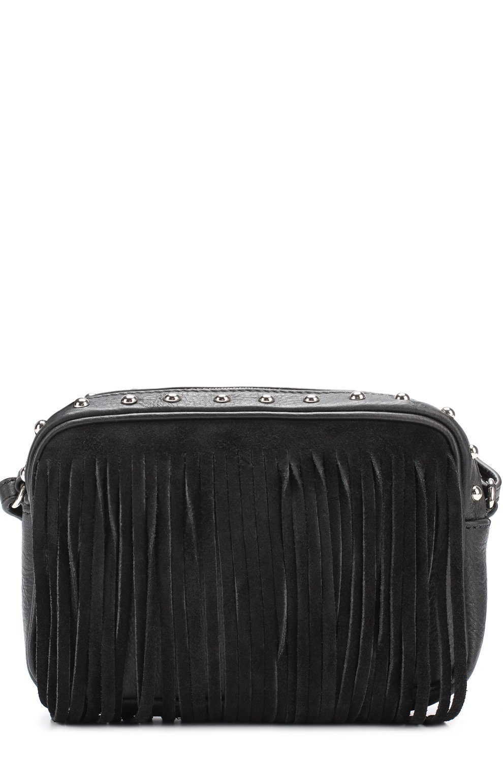 Кожаная сумка с бахромой и заклепками DESIGNERS, REMIX GIRLS, арт. 13437, фото 1