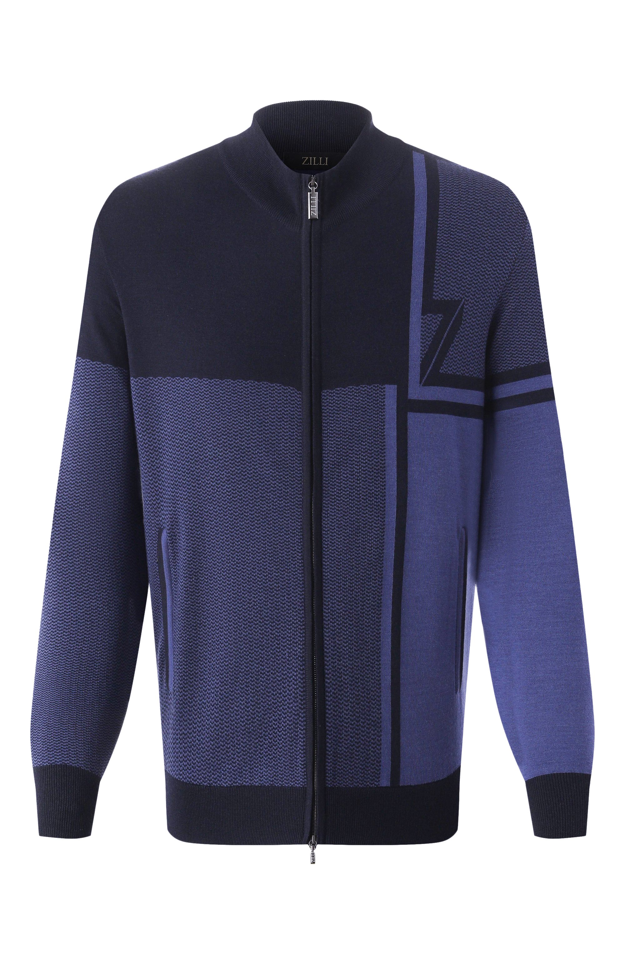 Кардиган из шерсти и шелка ZILLI, арт. JSS003M0240VZDTB0/64, фото 1