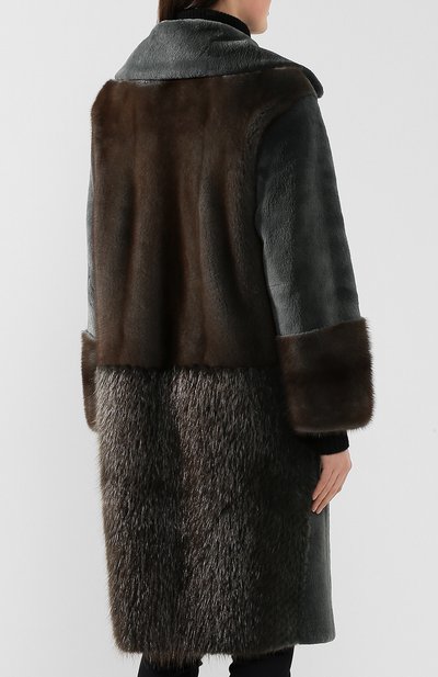 Шуба из меха бобра COLOR TEMPERATURE, арт. FW18CT47, фото 4