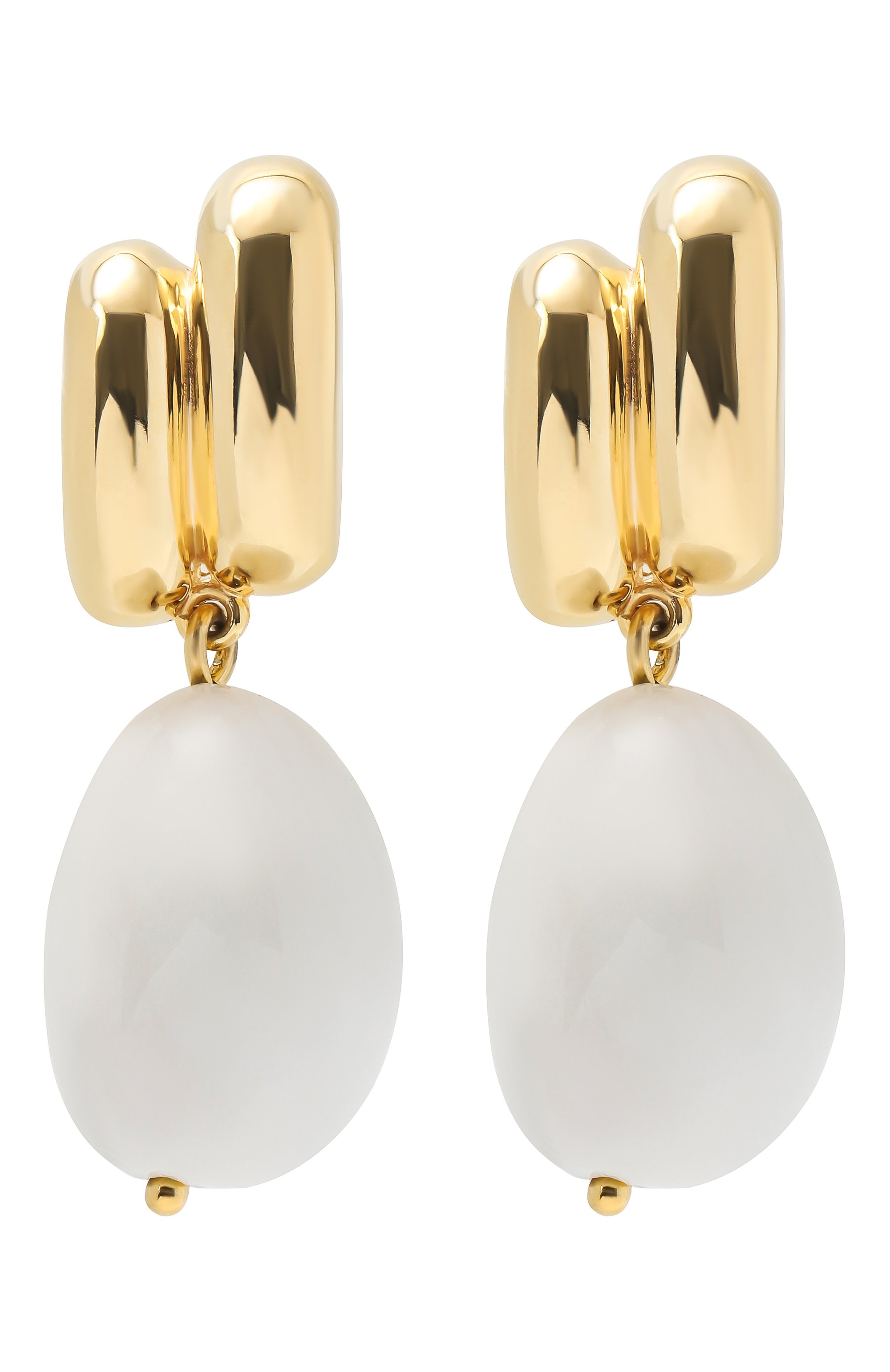 Серьги iris COPINE JEWELRY белого цвета по цене 26400 руб., арт. IRISWHITE, фото 1 Серьги iris COPINE JEWELRY, арт. IRISWHITE, фото 1