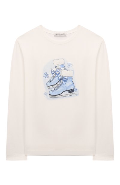 Хлопковый лонгслив MONNALISA, арт. 11D625