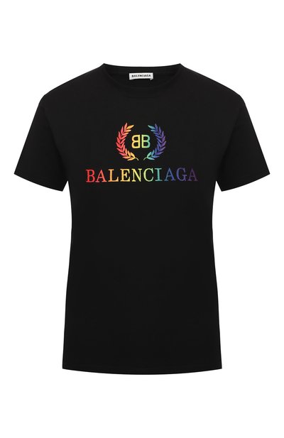Женская хлопковая футболка BALENCIAGA, арт. 570814/TEV53