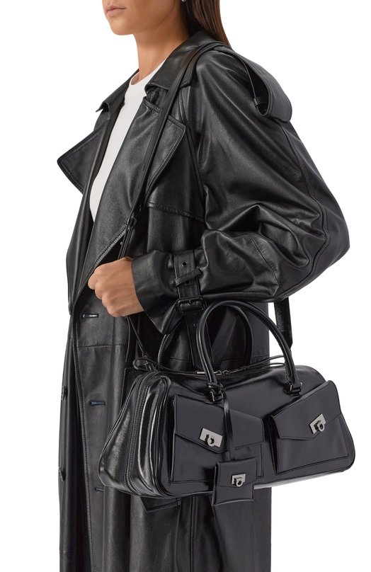 Сумка Multipocket Bowling medium Ferragamo 21A247/786979 Чёрный  21A247/786979 Фото 2