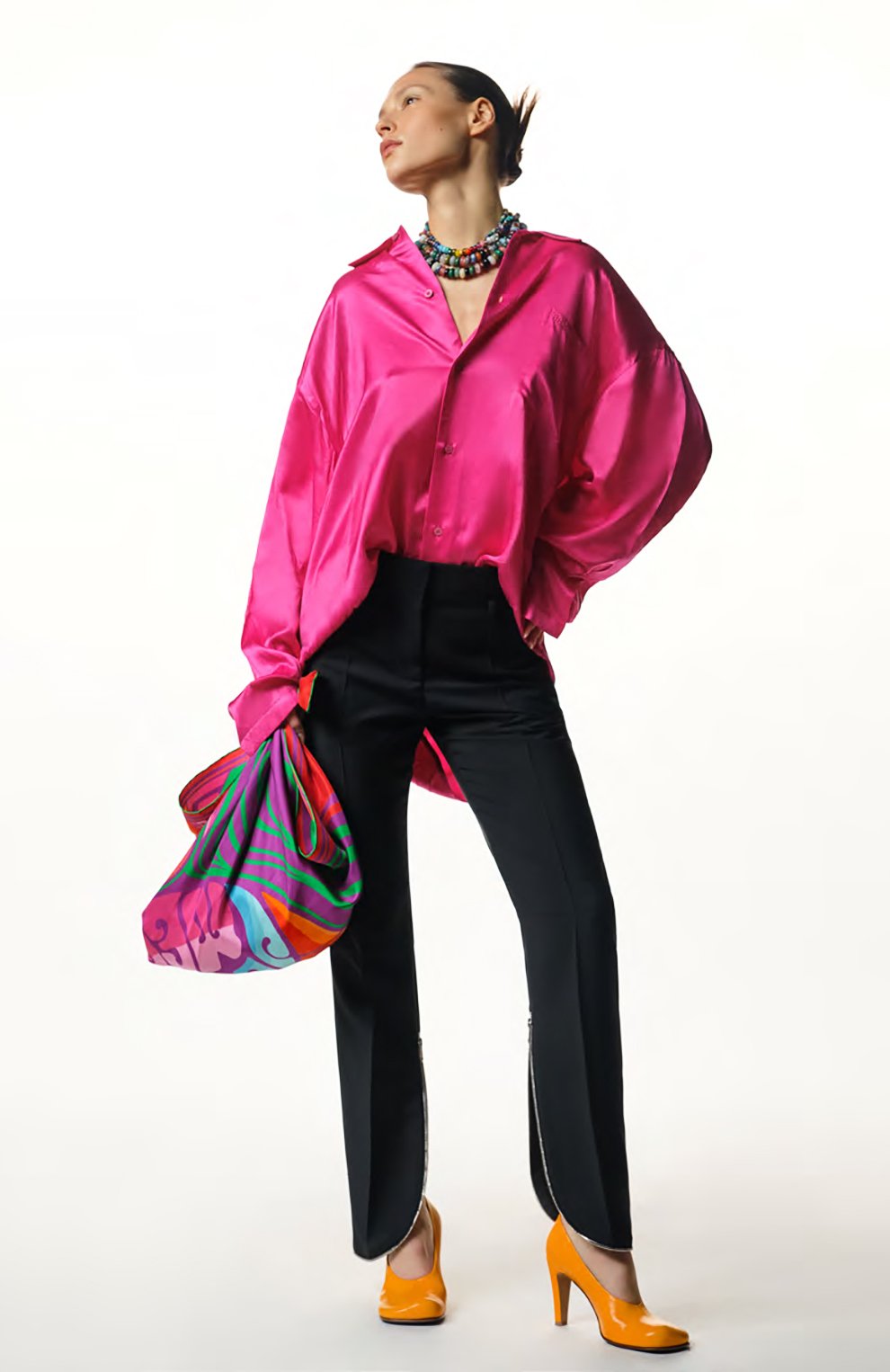 Атласная рубашка BALENCIAGA, арт. 658964/TL028, фото 6