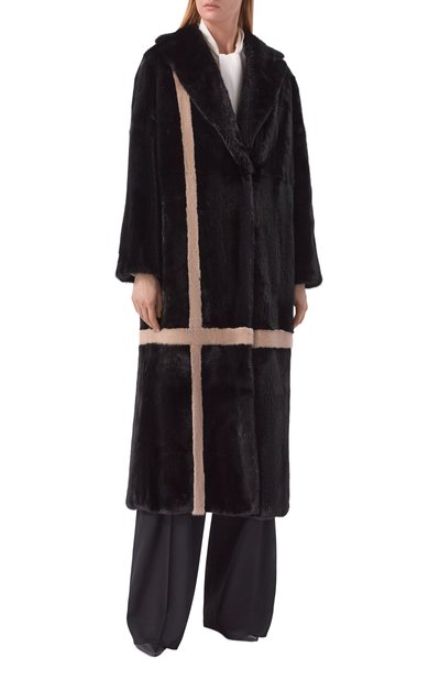 Шуба из норки KITON черного цвета по цене 3955000 руб., арт. D62683K0538F, фото 3 Шуба из норки KITON, арт. D62683K0538F, фото 3