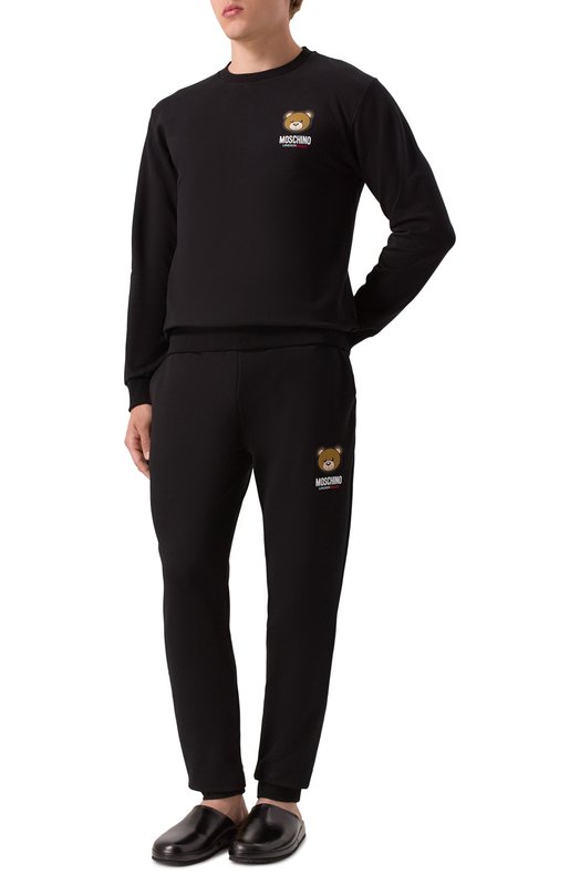 Хлопковый свитшот Moschino A1788/4409 Чёрный  A1788/4409 Фото 2