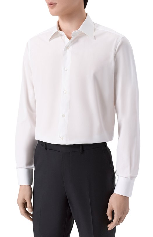 Хлопковая сорочка MVST M0RBIDA/ALBERT0/SQUARED/F339463-KING S0YELLA 240/G Белый  M0RBIDA/ALBERT0/SQUARED/F339463-KING S0YELLA 240/G Фото 3