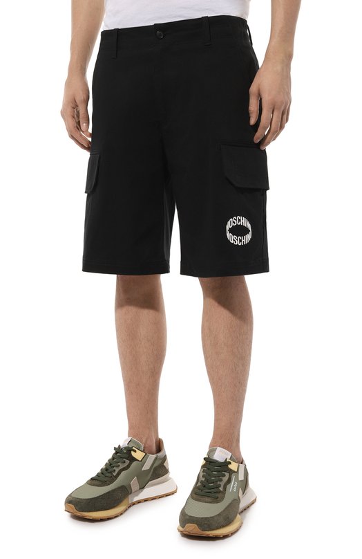 Хлопковые шорты Moschino Чёрный, фото 3