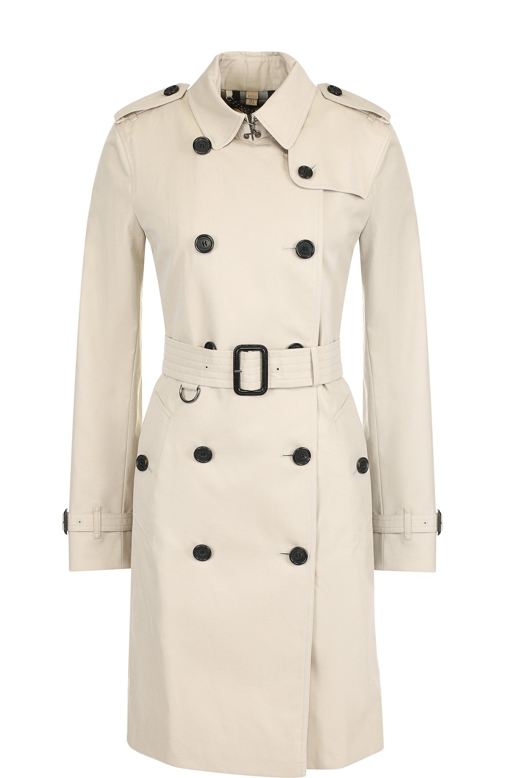 Хлопковый тренч kensington BURBERRY светло-серого цвета по цене 232500 руб., арт. 3913362, фото 1 Хлопковый тренч kensington BURBERRY, арт. 3913362, фото 1