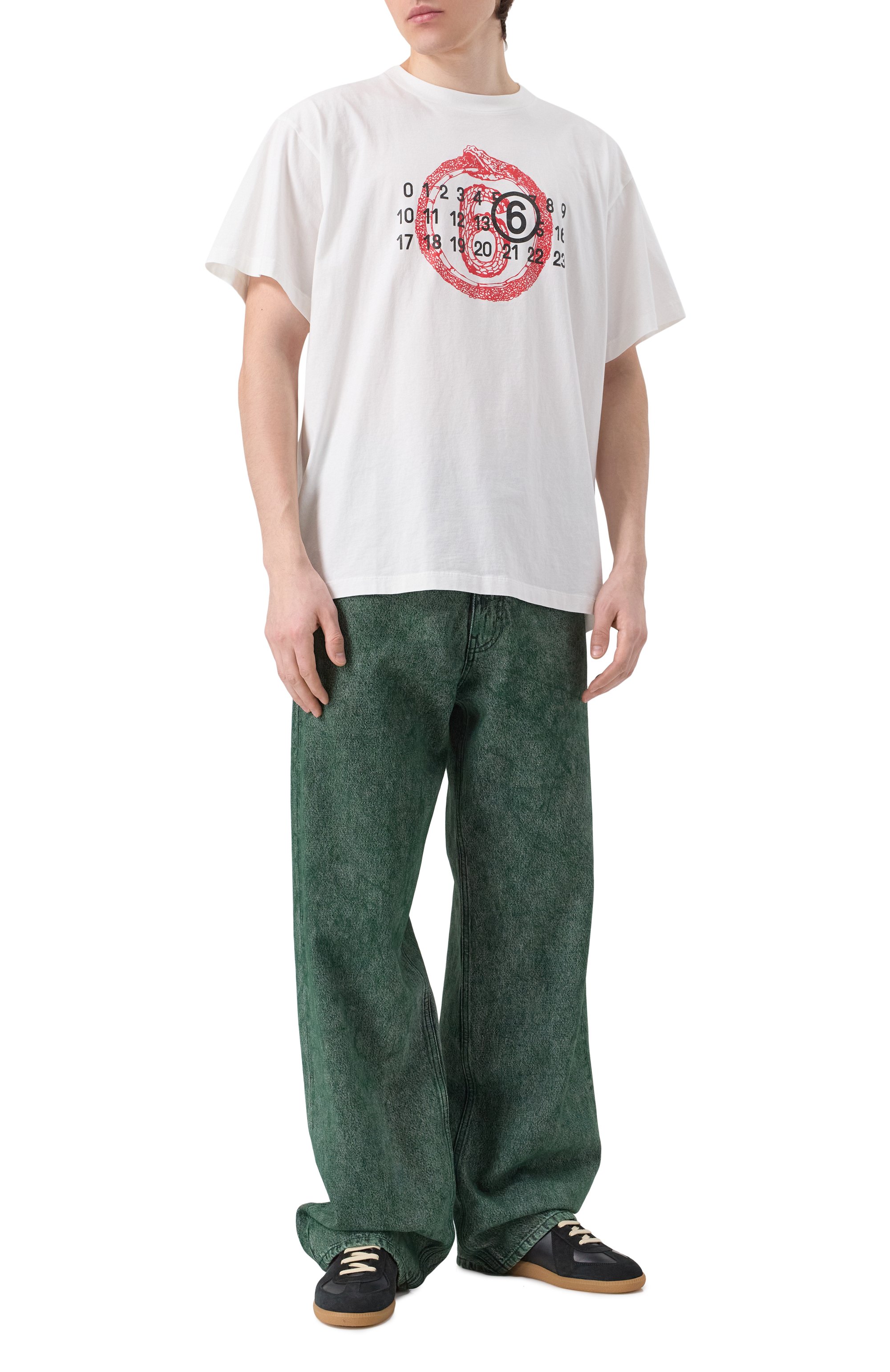 Хлопковая футболка MM6, арт. SH2GC0020/S24312, фото 2