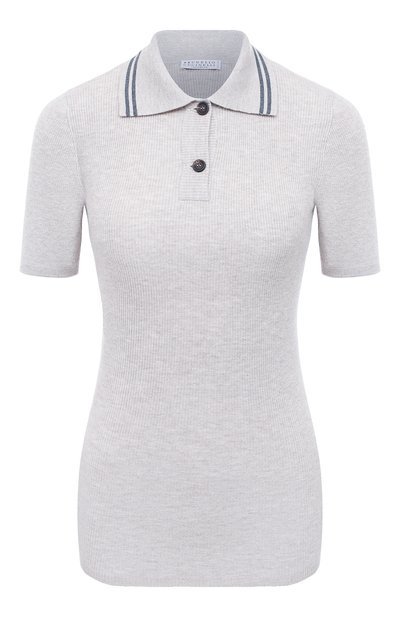 Женский поло из кашемира и вискозы BRUNELLO CUCINELLI, арт. M9A84B1257