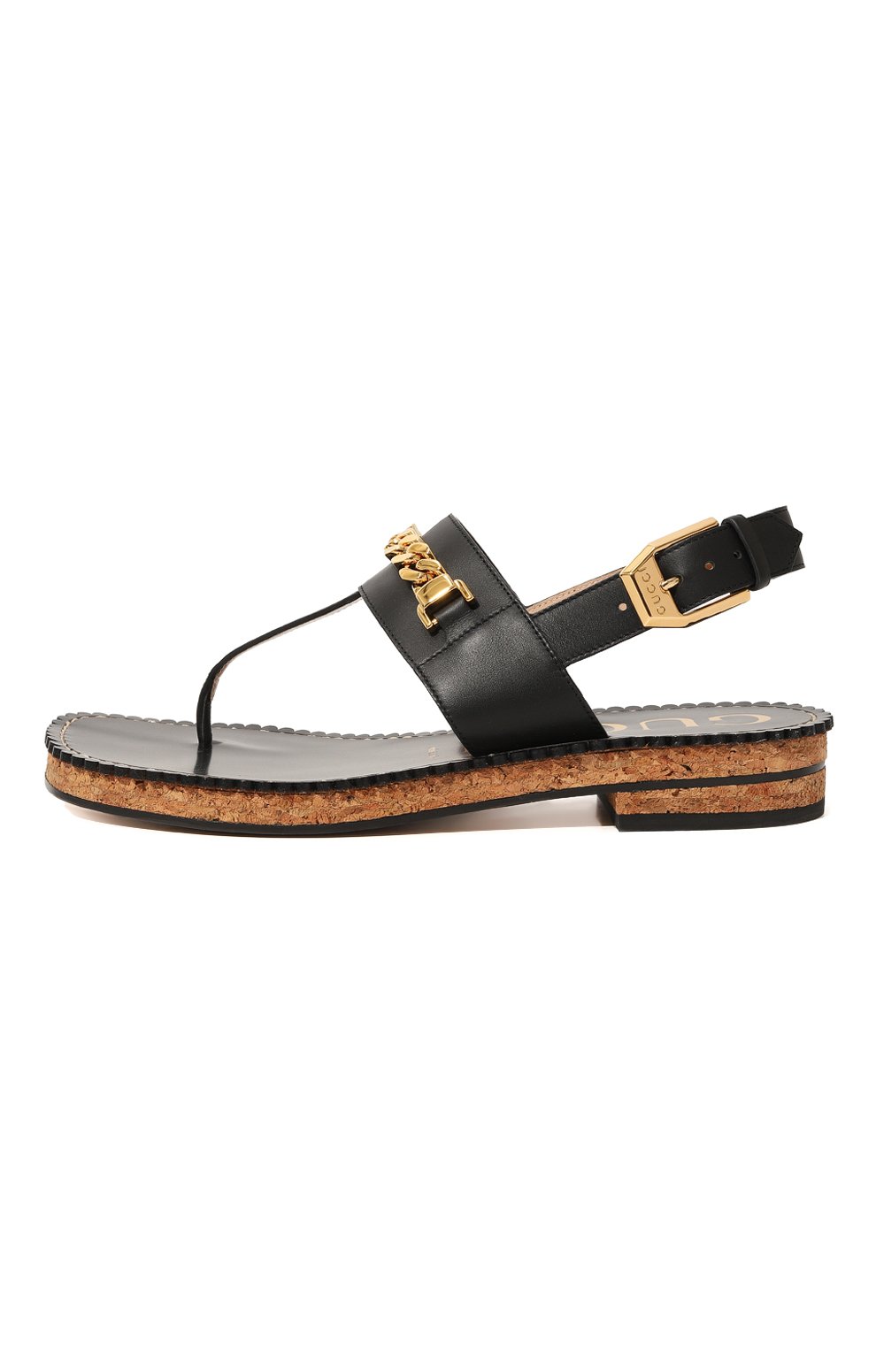 Кожаные сандалии GUCCI, арт. 655558 A3N00, фото 4