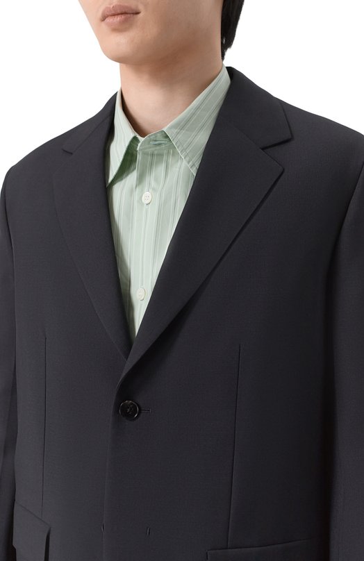 Шерстяной пиджак Jil Sander J22BN0279/J41444 Чёрный  J22BN0279/J41444 Фото 5