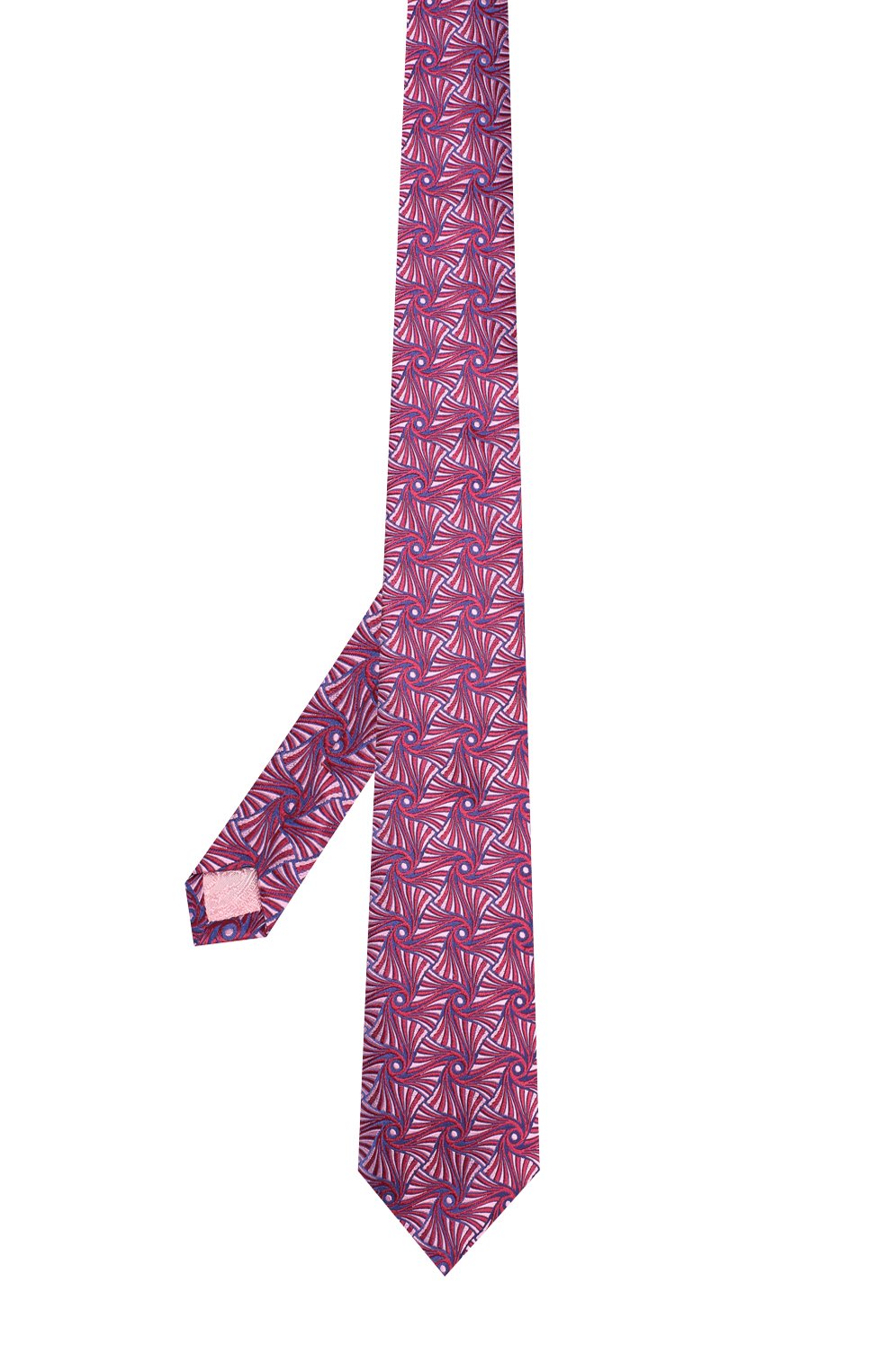 Шелковый галстук с узором TURNBULL & ASSER бордового цвета по цене 15650 руб., арт. TIE002-BB216, фото 2 Шелковый галстук с узором TURNBULL & ASSER, арт. TIE002-BB216, фото 2