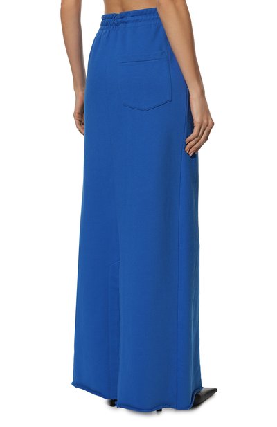 Хлопковая юбка DRIES VAN NOTEN синего цвета по цене 42750 руб., арт. 222-011118-5615, фото 4 Хлопковая юбка DRIES VAN NOTEN, арт. 222-011118-5615, фото 4