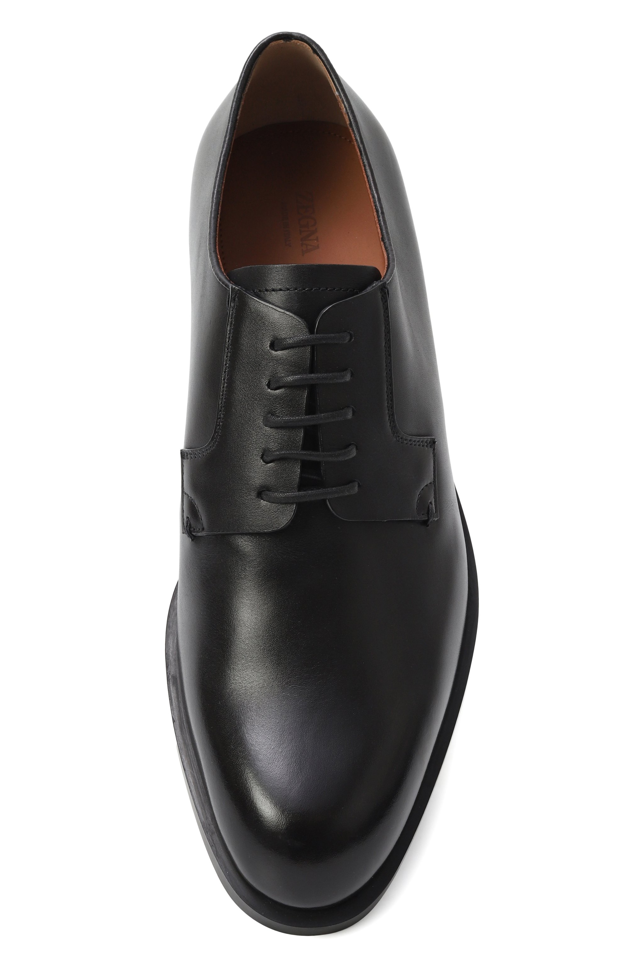 Кожаные дерби ZEGNA темно-синего цвета по цене 112500 руб., арт. A6049Z/LHCGP, фото 6 Кожаные дерби ZEGNA, арт. A6049Z/LHCGP, фото 6