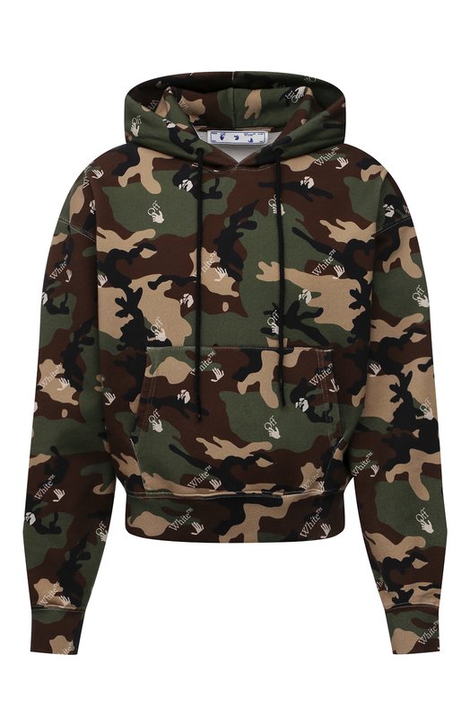 

Хлопковое худи Off-White, Хаки
