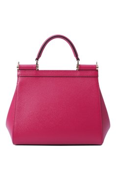 Женская сумка sicily small DOLCE & GABBANA фуксия цвета, арт. BB9003_BE9003_BI9003/A1001_1_ | Фото 6 (Материал: Натуральная кожа; Ремень/цепочка: На ремешке; Размер: small)