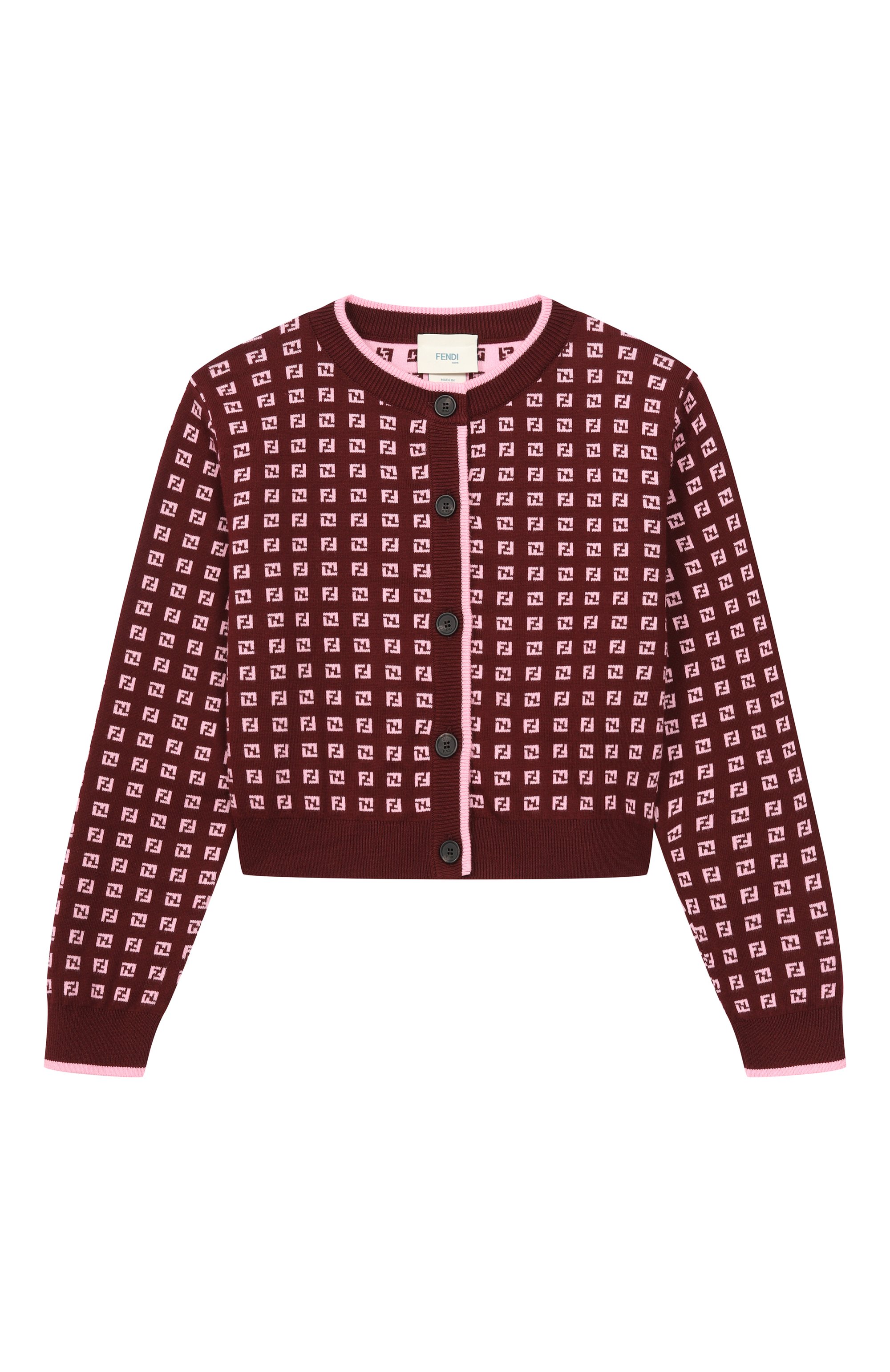 Хлопковый кардиган FENDI, арт. JFG244/AYMY/8A-12+, фото 1