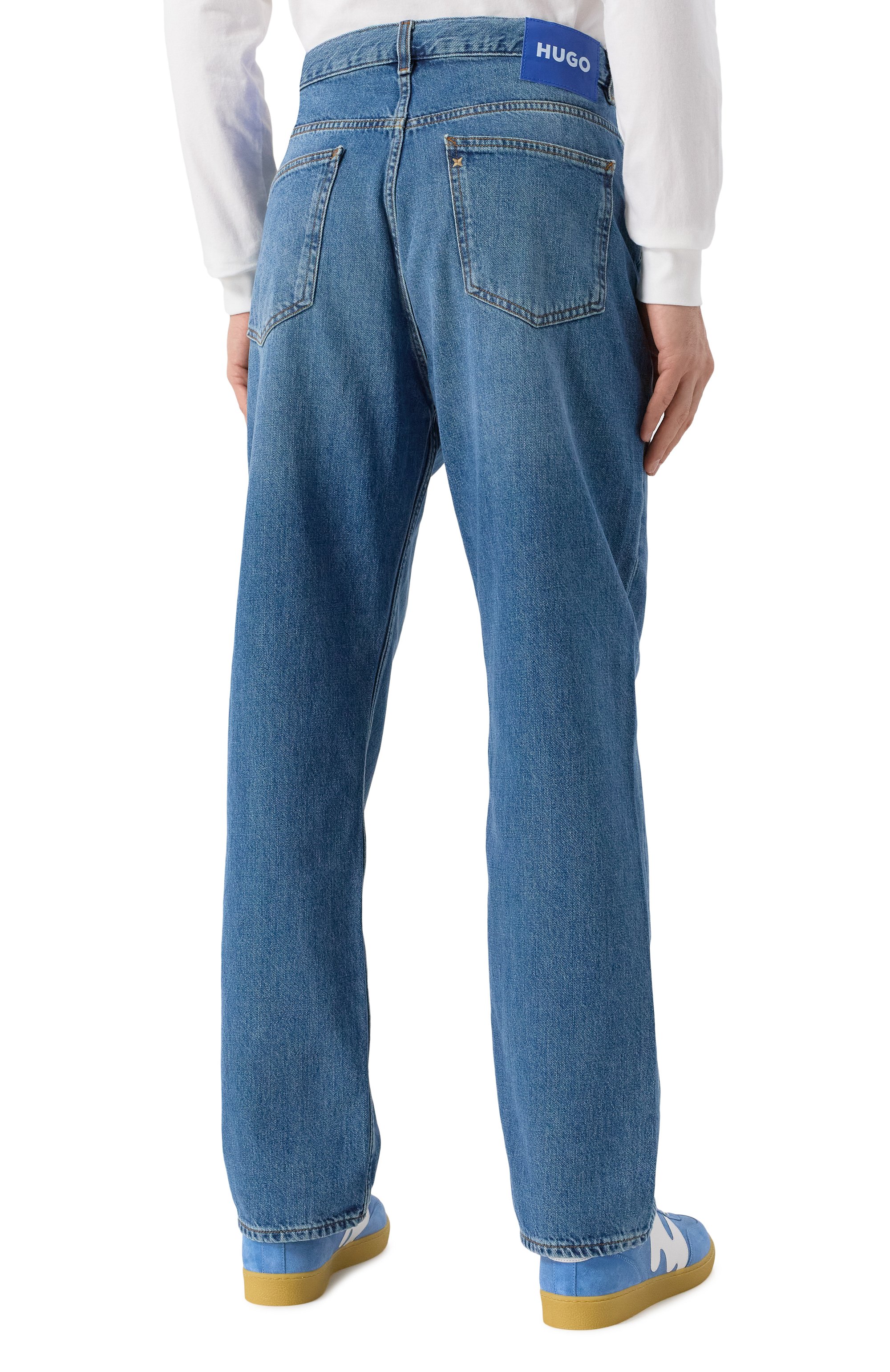 Джинсы nate HUGO BLUE синего цвета по цене 17950 руб., арт. 50529178, фото 4 Джинсы nate HUGO BLUE, арт. 50529178, фото 4