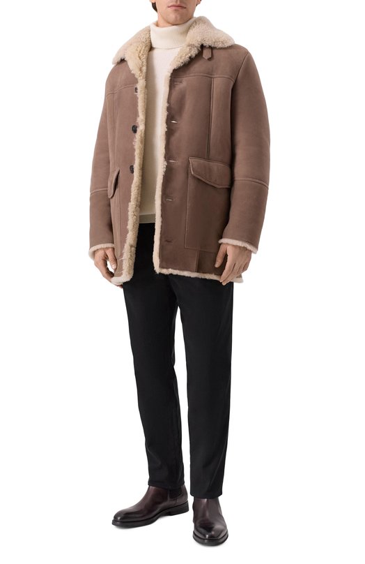 Дубленка из овчины MVST M25.1MM.0004/BIG SIZE/PELLULUNG0 Бежевый  M25.1MM.0004/BIG SIZE/PELLULUNG0 Фото 2