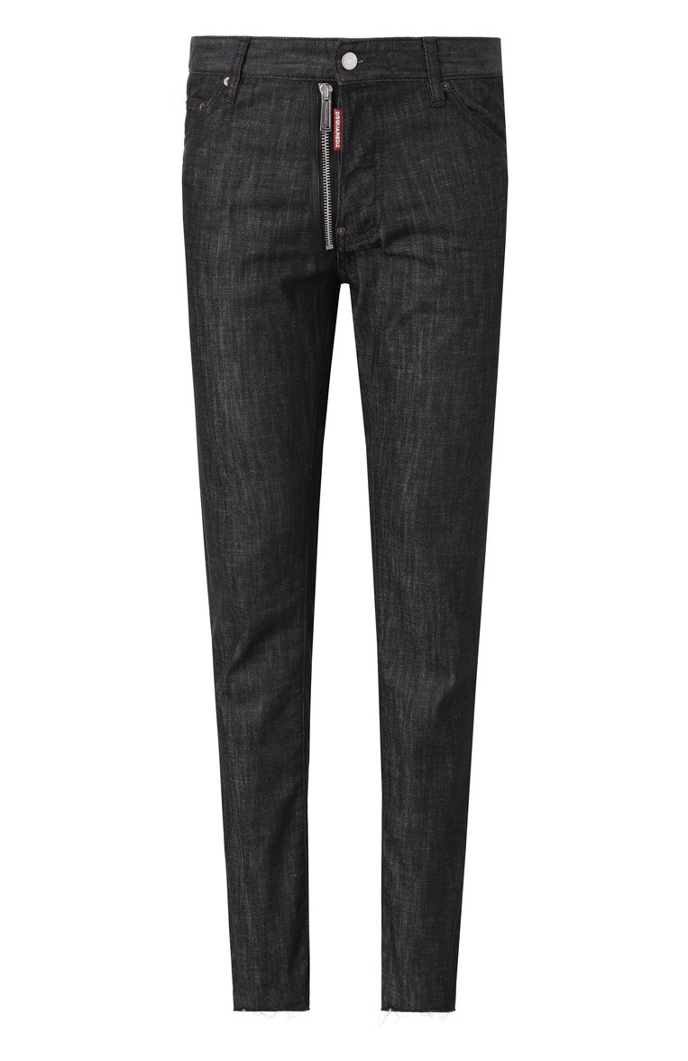 Мужские джинсы cool guy DSQUARED2 черного цвета, арт. S71LB1566/S30357 | Фото 1 (Длина (брюки, джинсы): Стандартные; Стили: Кэжуэл, Streetwear; Кросс-КТ: Деним; Материал внешний: Деним, Хлопок; Силуэт М (брюки): Узкие)
