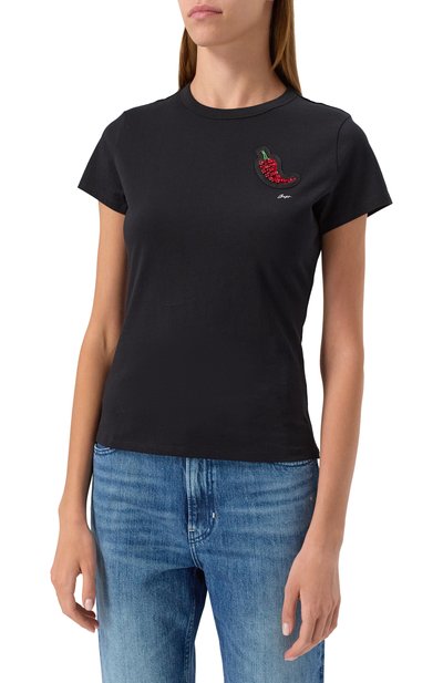 Хлопковая футболка BOSS ORANGE, арт. 50535125, фото 3