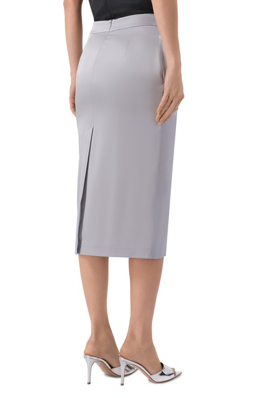 Шелковая юбка Gooroo SK051-2001-903-SS26 Серебряный  SK051-2001-903-SS26 Фото 4