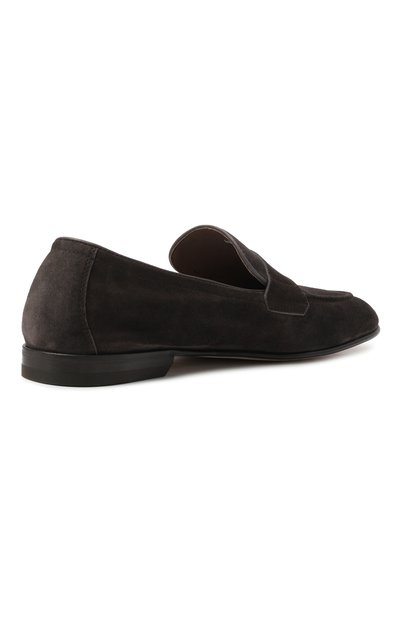 Замшевые пенни-лоферы H`D`S`N BARACCO темно-коричневого цвета по цене 62100 руб., арт. 76411.S.0*/CACHEMIRE, фото 4 Замшевые пенни-лоферы H`D`S`N BARACCO, арт. 76411.S.0*/CACHEMIRE, фото 4